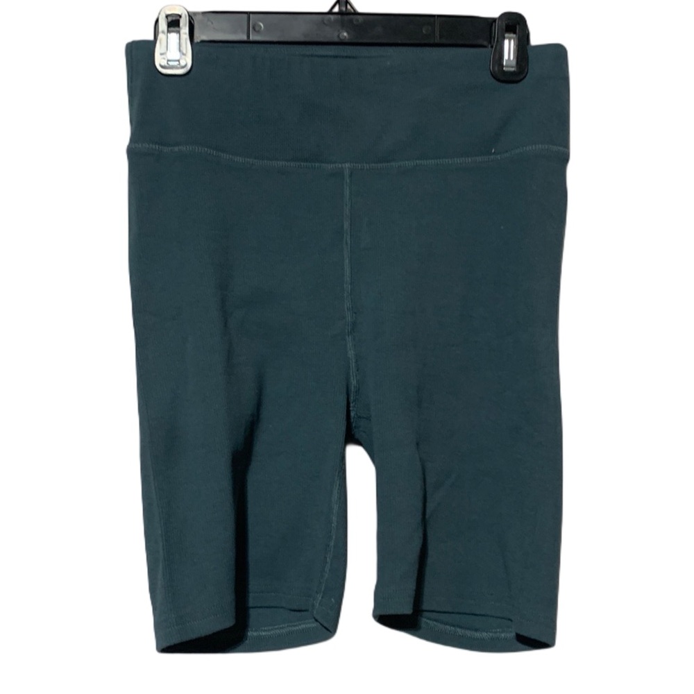 Pact Turquoise Ribbed Bike Shorts